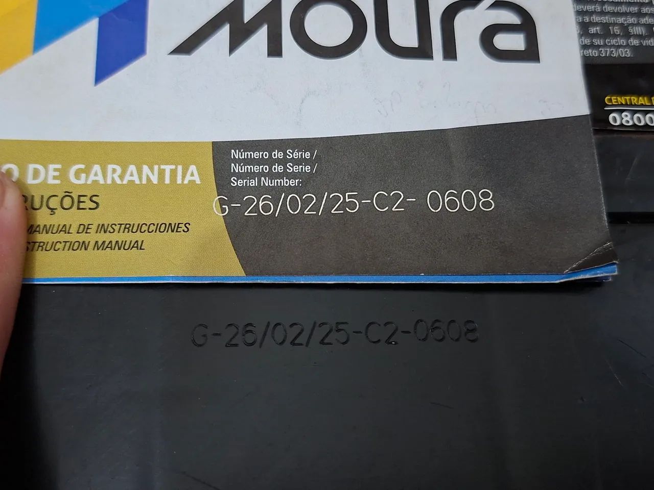 Vendo 2 baterias Moura 100 amperes 5 meses de uso