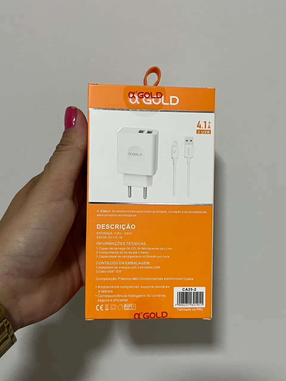 Cabo E Tomada para IPhone Turbo 2 Usb 3.1a Usb  - Foto 2