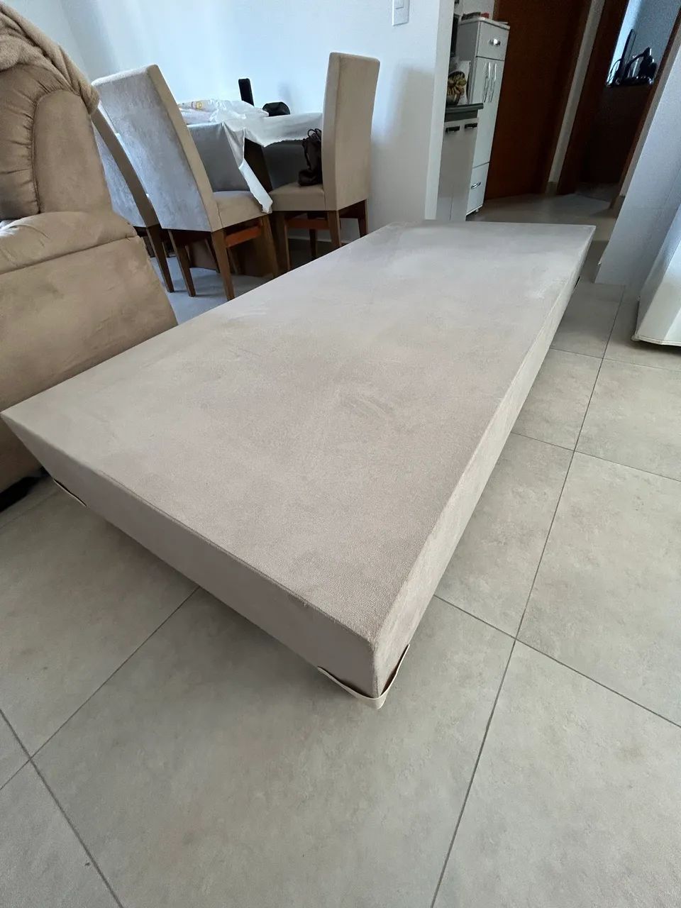 Vendo base cama box solteiro + colchão  - Foto 5