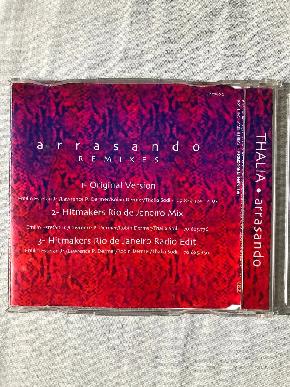 CD THALIA SINGLE ARRASANDO REMIXES - Foto 3
