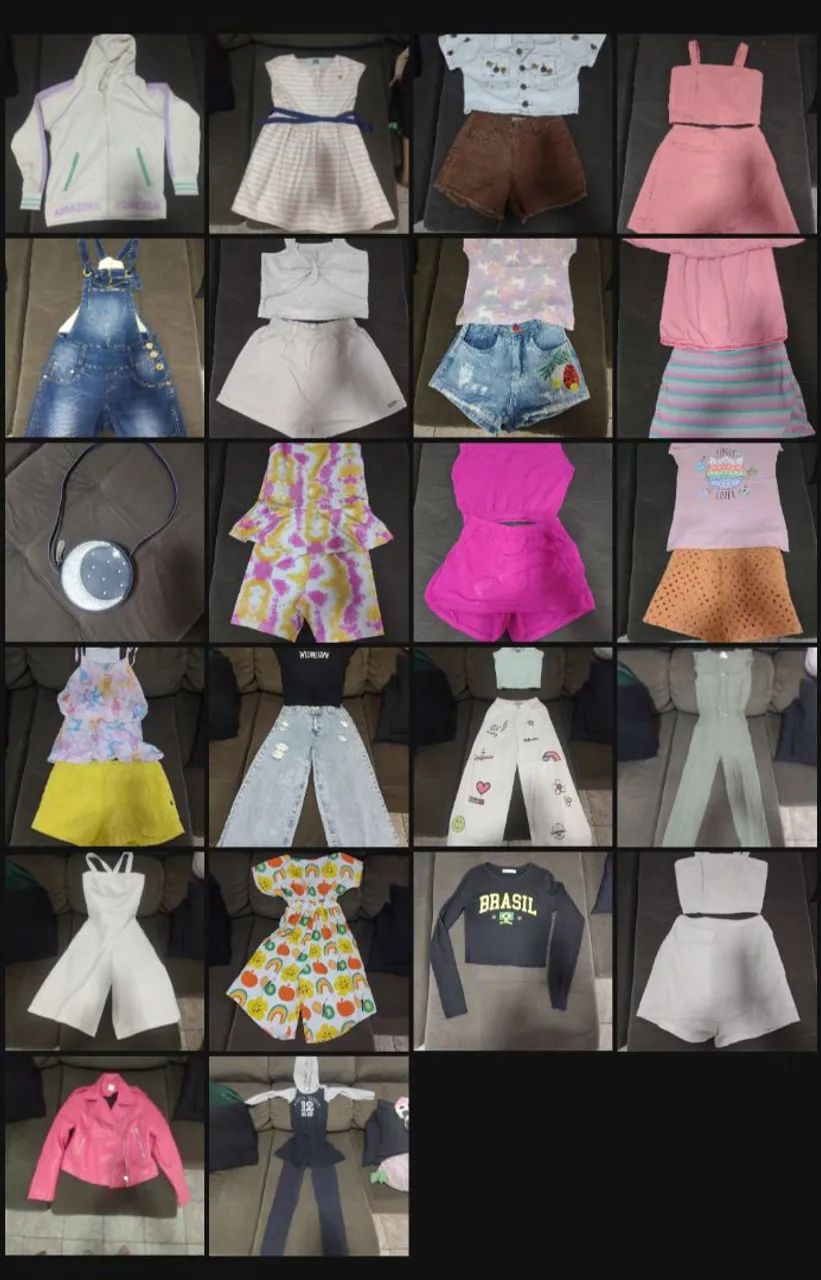 20 conjuntos menina tudo R$80,00