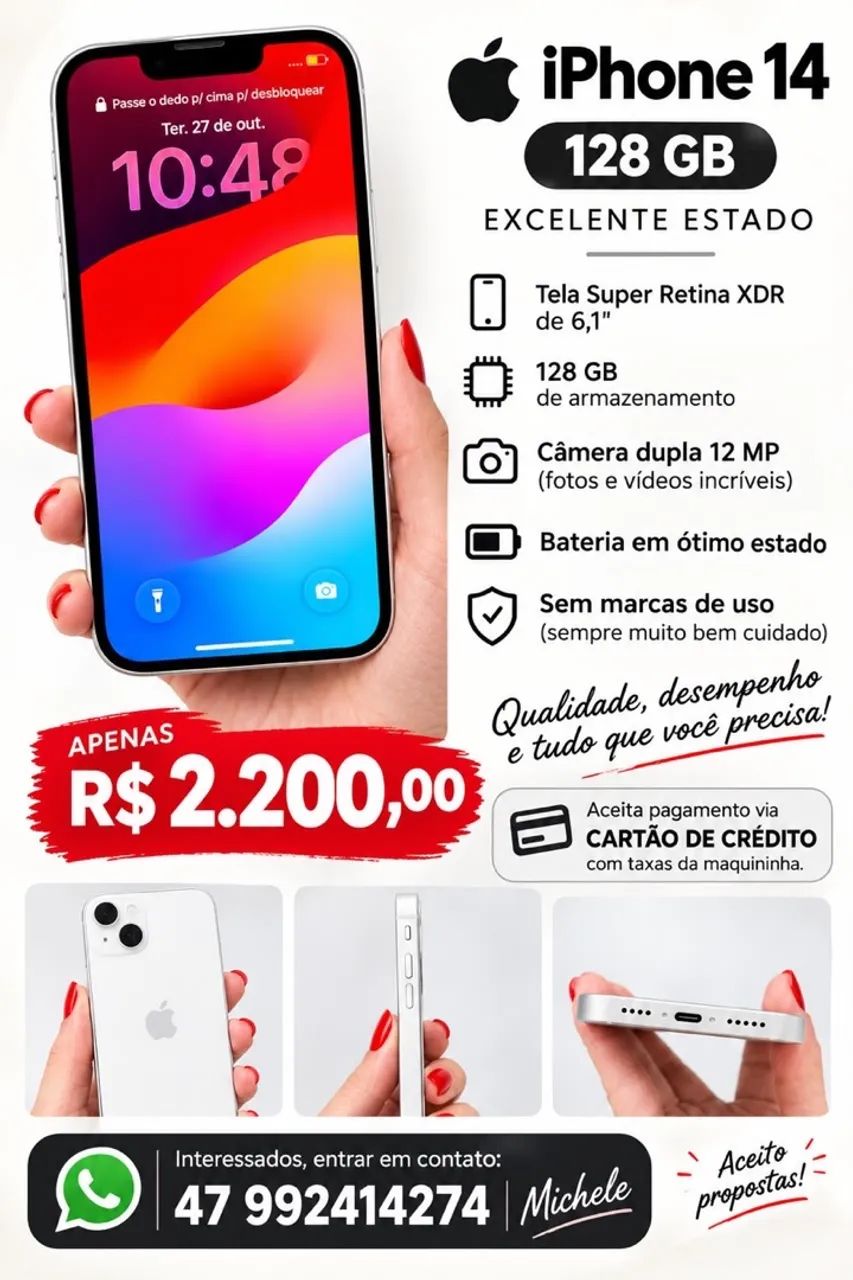 Vendo iPhone 14 128 tb - Foto 4