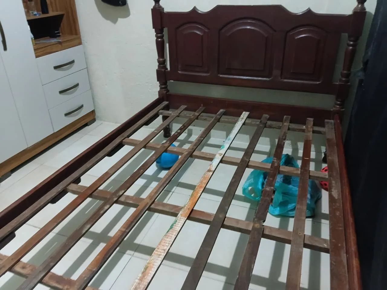 Cama de casal de madeira  - Foto 2