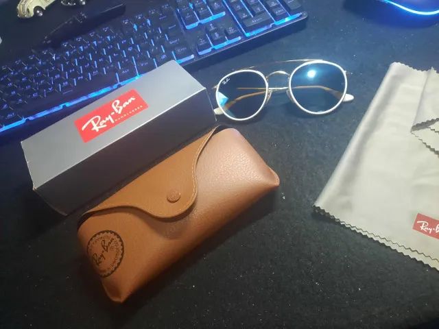 VENDO ÓCULOS ROUND DOUBLE BRIDGE DA RAY BAN ORIGINAL