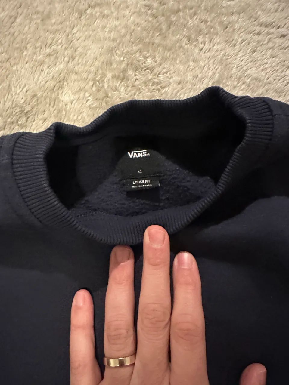 Moletom infantil vans, tamanho 12, perfeito estado