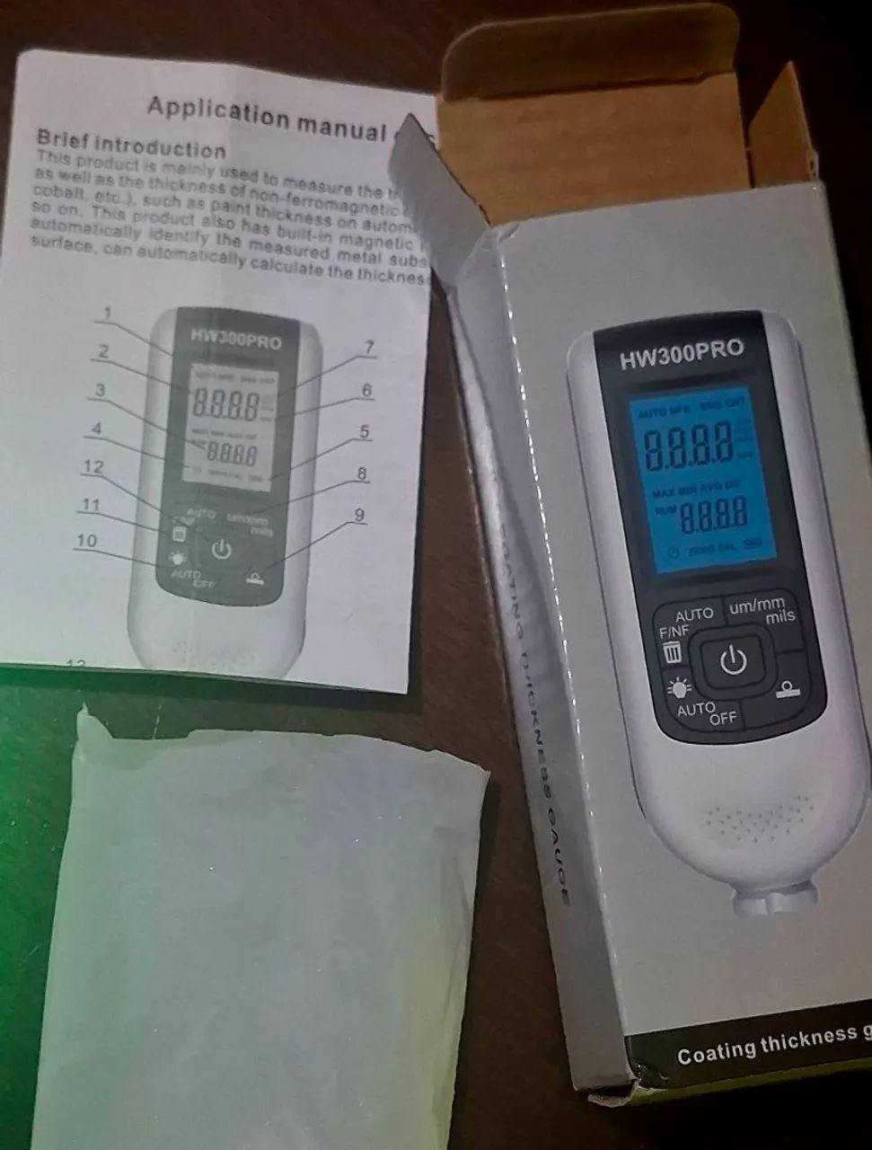 Medidor digital espessura camada de tinta  - Foto 3