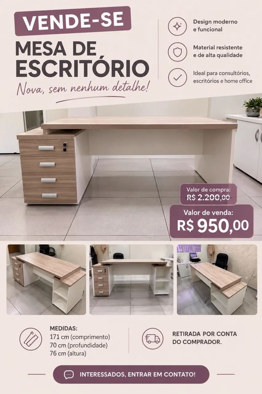 Mesa de escritório 