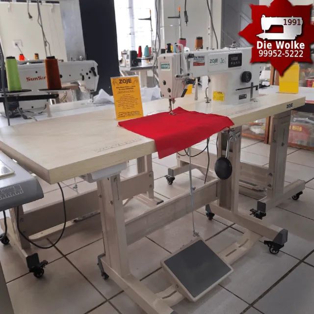 MÁQUINA RETA COM CORTE DE LINHA NOVA - Foto 3