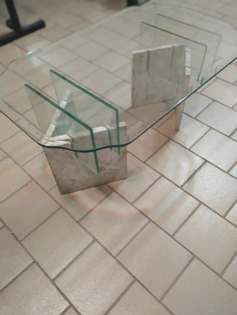 Rack e mesa de centro em mármore travertino - Foto 5