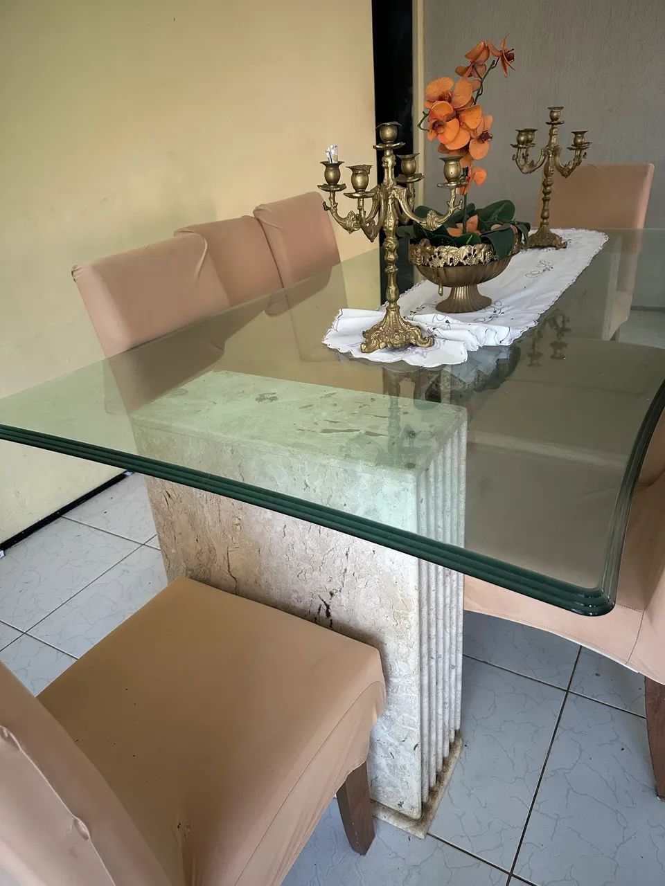 Mesa de jantar com mármore  - Foto 2