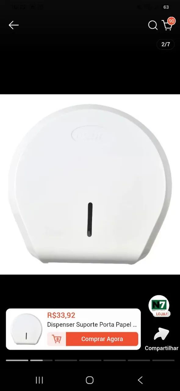 Kit dispensar banheiro comercial