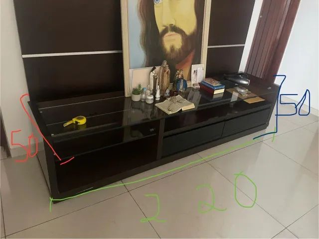 Rack de Madeira Com Vidro  - Foto 4