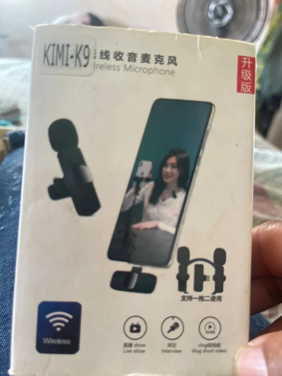 Microfone de lapela k9