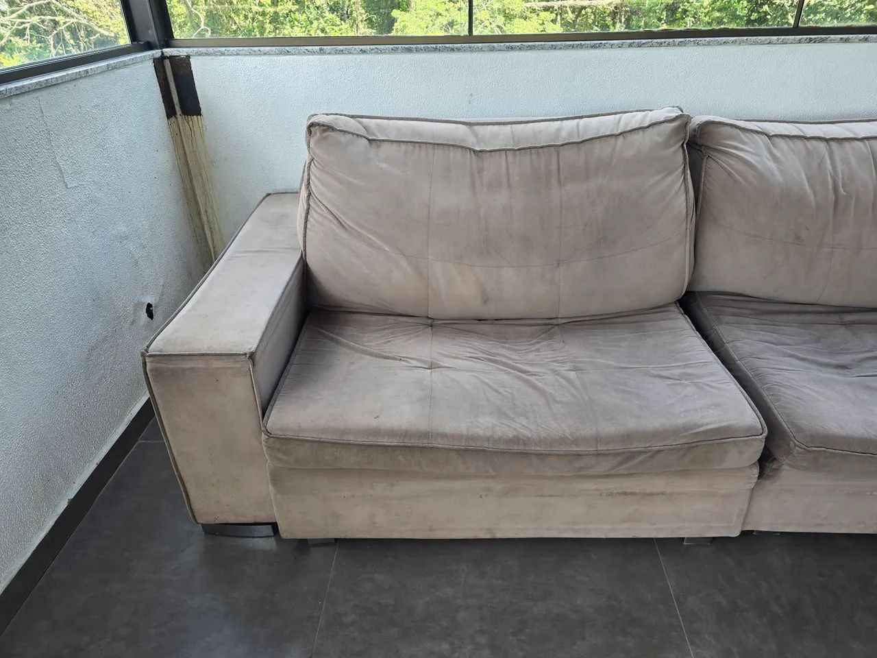 Sofá Enele reclinável. 2,86m x 1,18m.  - Foto 2