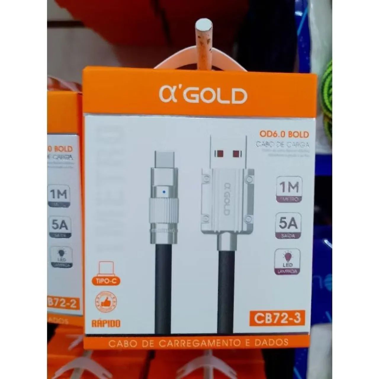 Cabo Gold Para iPhone 5.A LED Lâmpada  - Foto 2