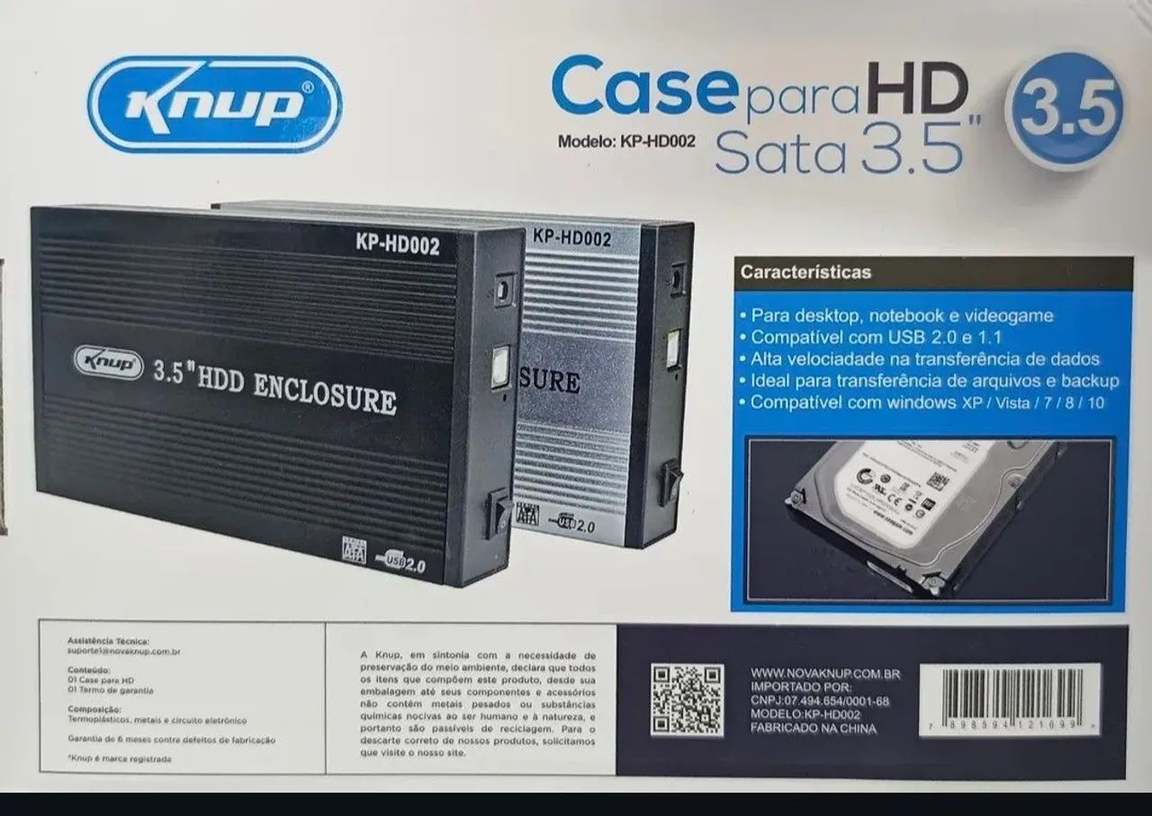CASE SATA P/ HD 3.5" REF.: KP-HD004 - Foto 3