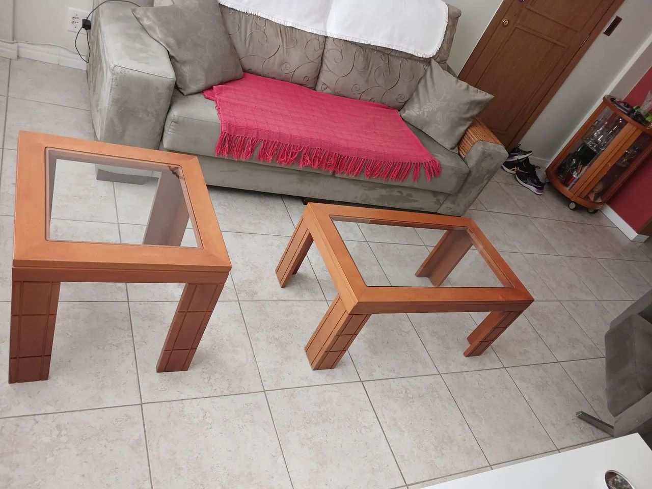 Conjunto de mesa de centro e canto para sala - Foto 3