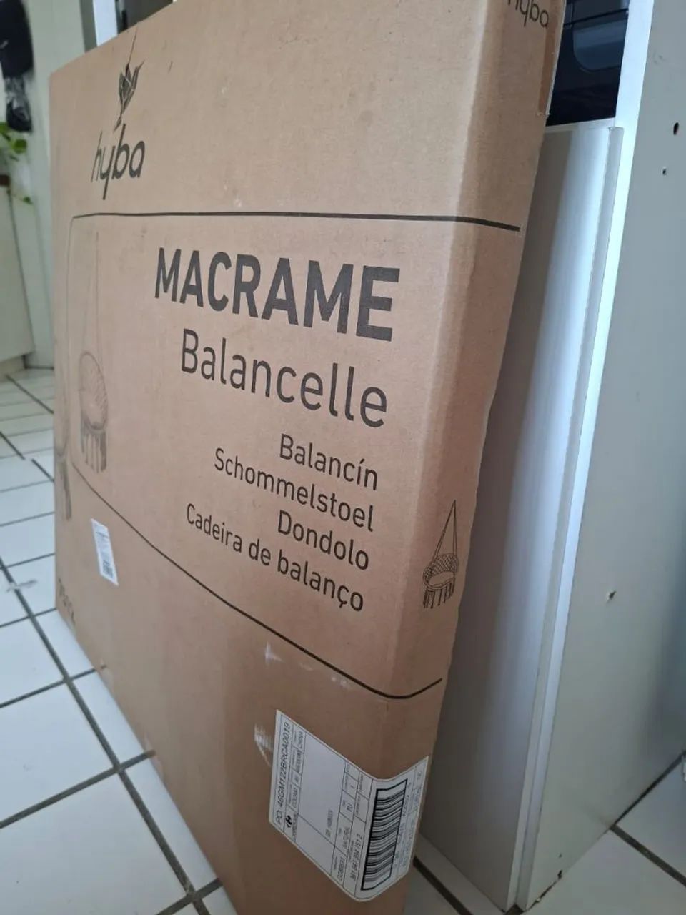 Cadeira poltrona suspensão em macrame - Foto 3