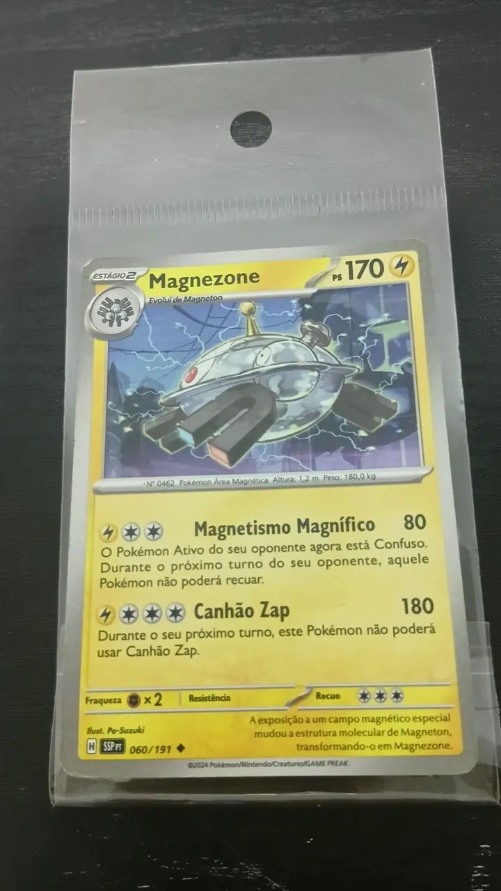 Carta pokemon evolução completa de magnezone - Foto 2