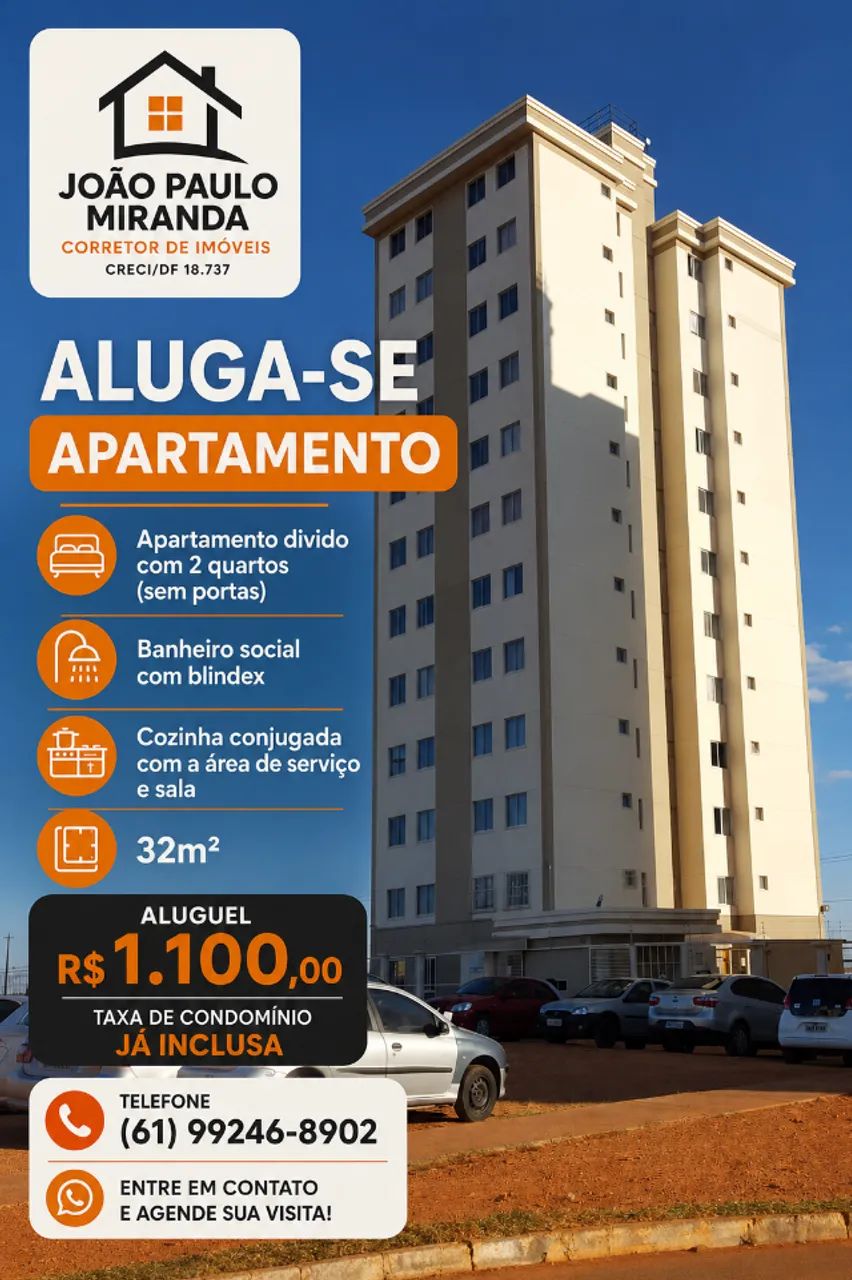 Aluguel apto 2 quartos Samambaia qadra 303