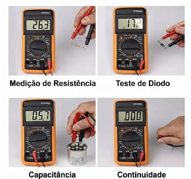 Multimetro Digital 20A DT9205A - Novo - Foto 2