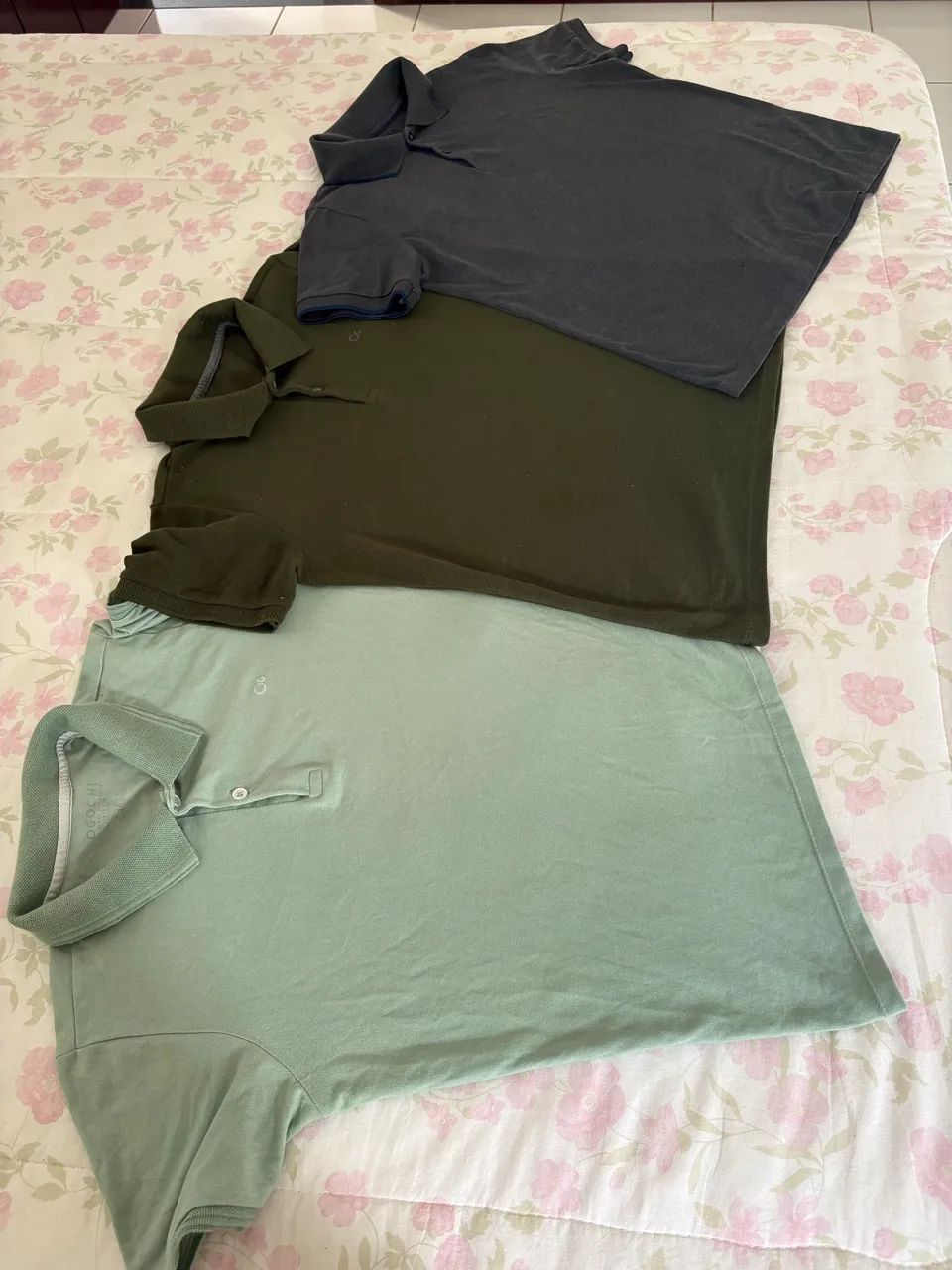 Combo com 3 Camisas Polo Ogochi - Tamanho 16