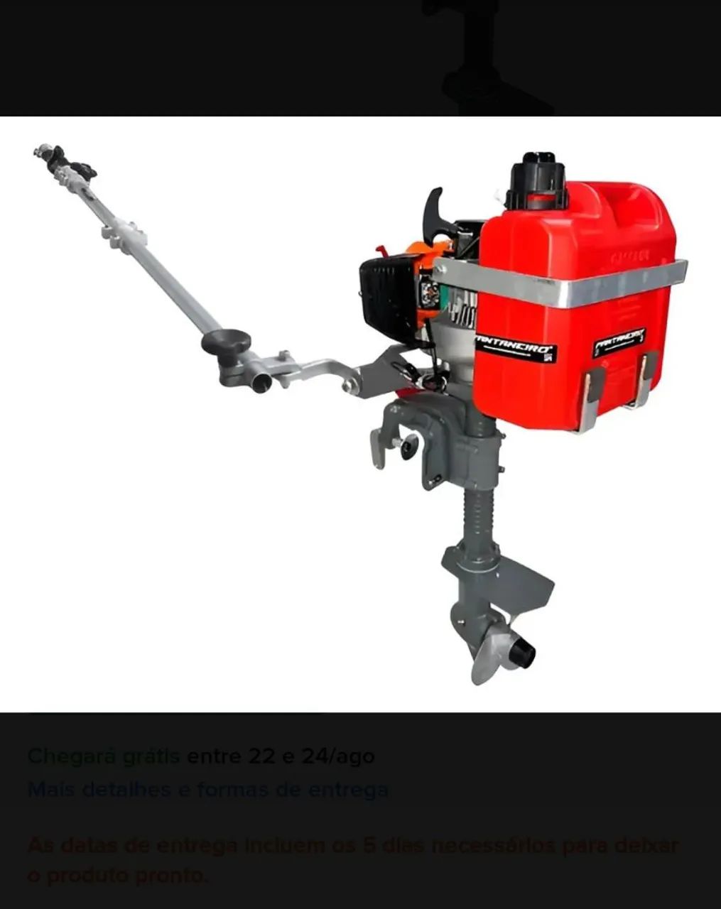 Motor jet turbo 3.5 hp usado 2 vezes - Foto 2