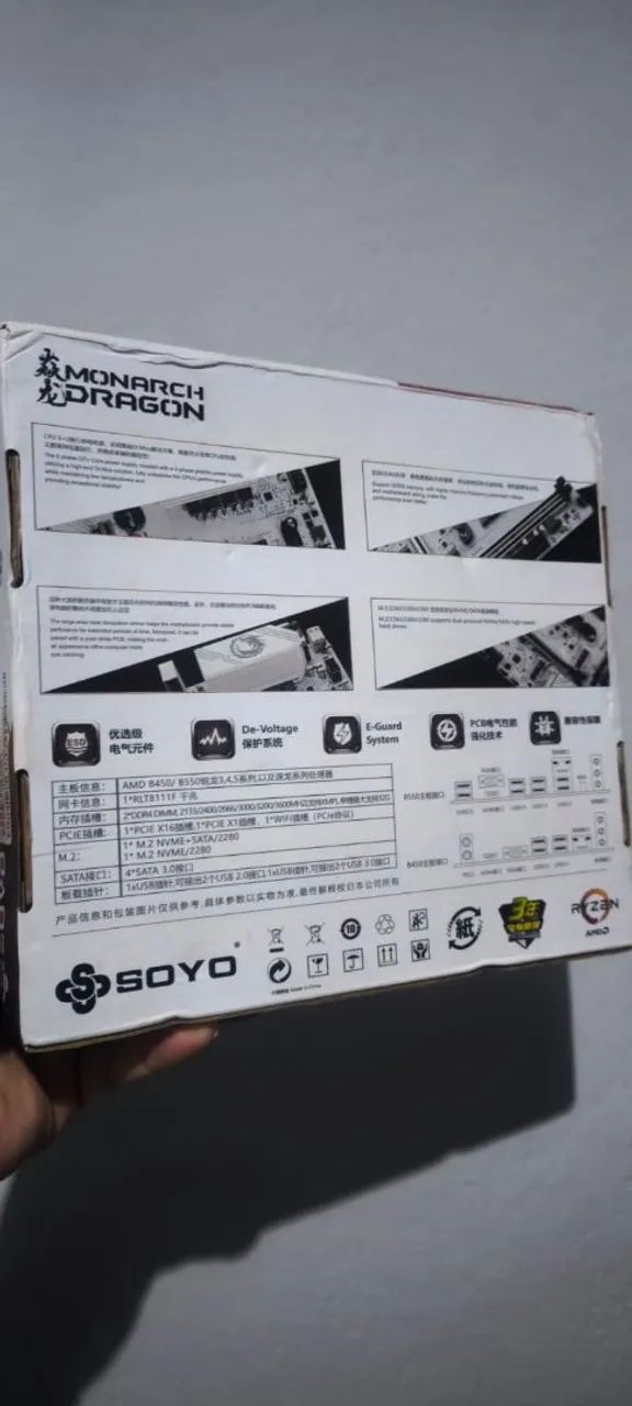 Placa mãe am4 soyo B450  - Foto 2