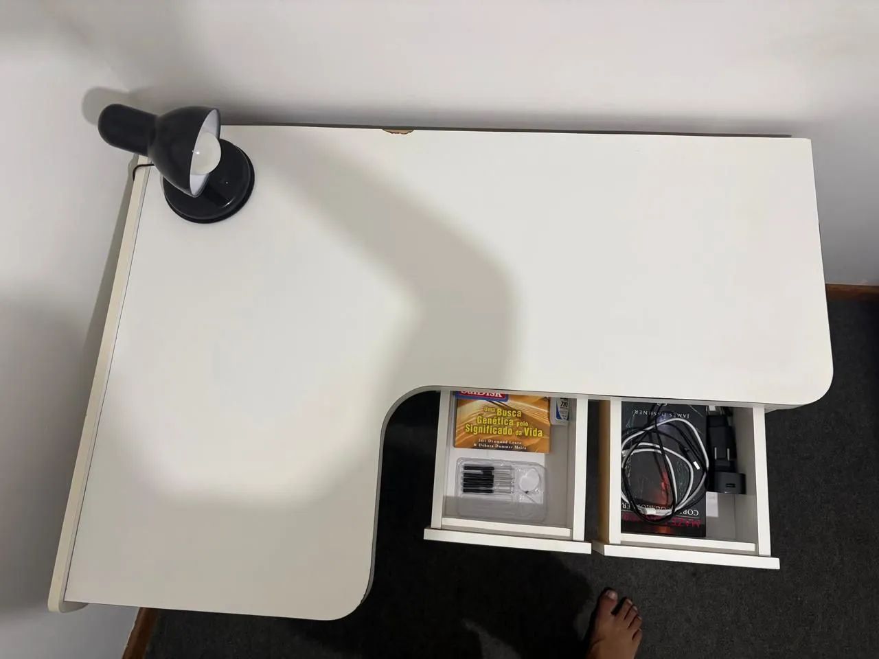 Mesa de escritório Branca Madeira - Foto 2