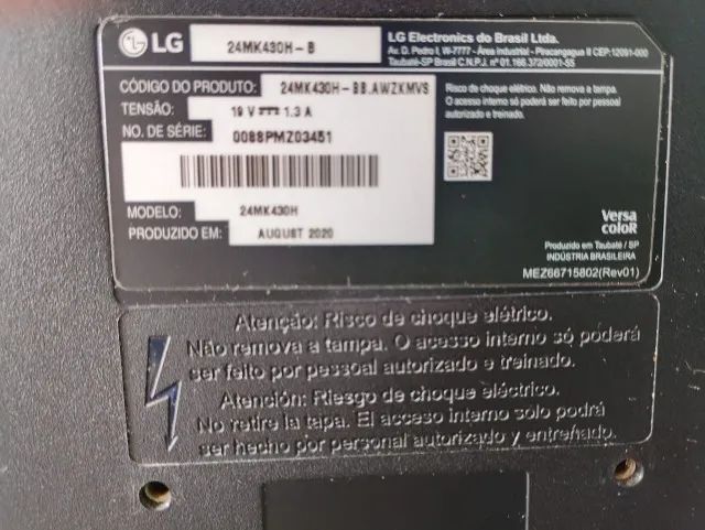 Monitor LG 23,8 polegadas Full HD IPS - Funcionando, com defeito na tela - Foto 4
