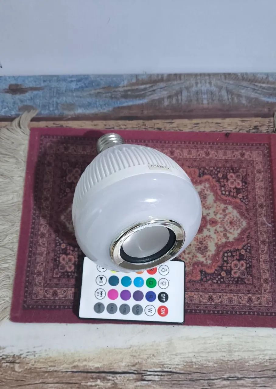 Lâmpada LED Musical Bluetooth Controle E27