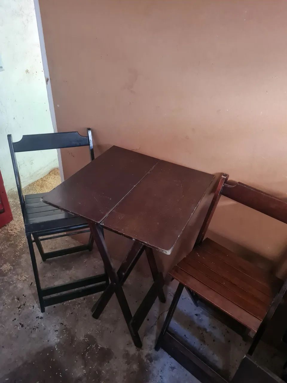 7 jogos de mesa de madeira alta  - Foto 2