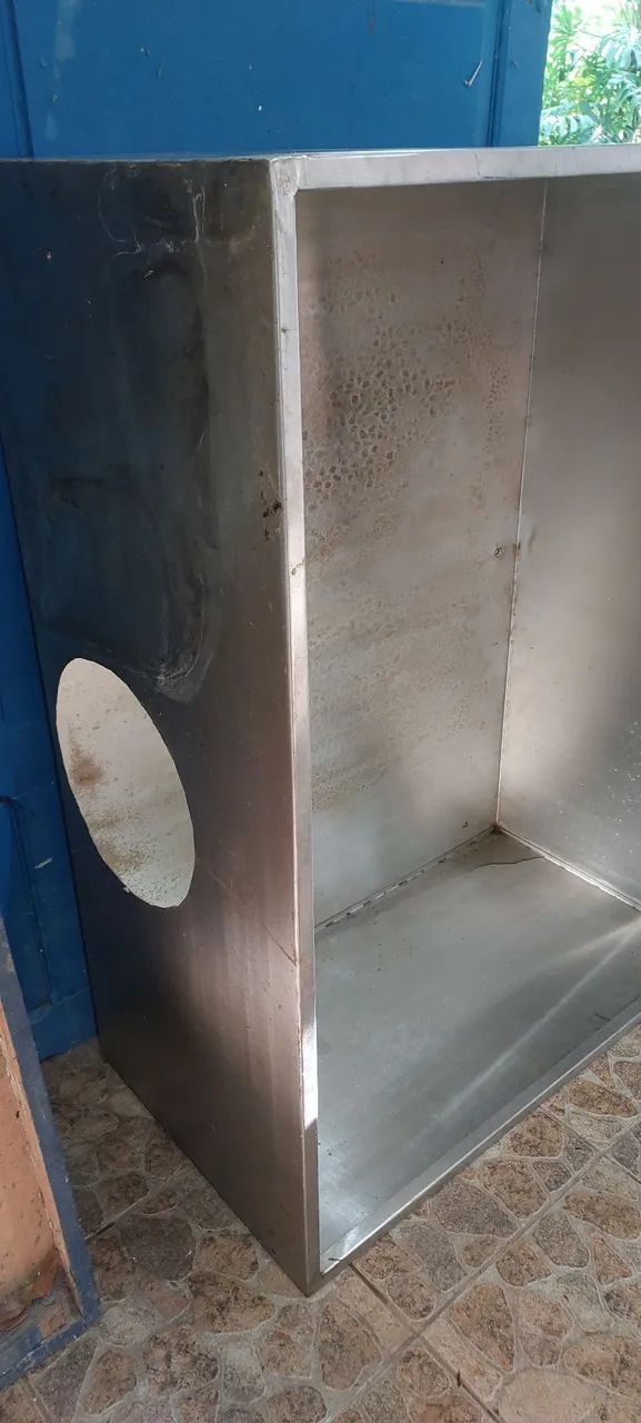 Coifa quadrada em inox