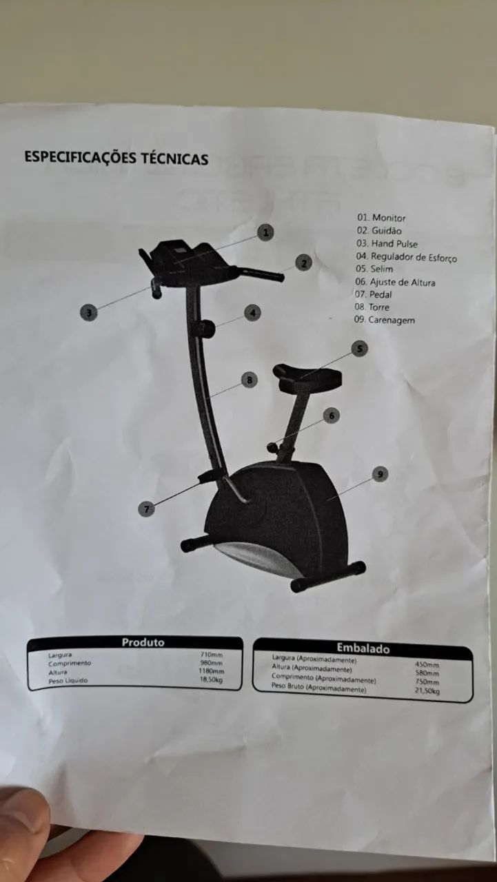 Bicicleta Ergométrica Athletic Advanced Magnetron - Foto 5