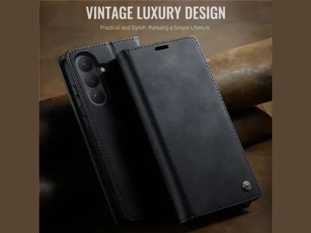 Capa Carteira CASEME em Couro ALTO PADRÃO Para Samsung S26  - Foto 5