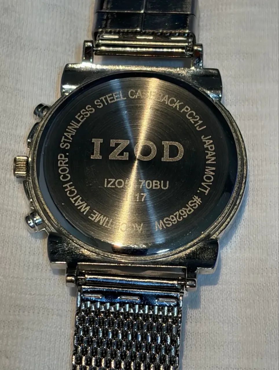 Relógio Izod Em Aço Inoxidável Masculino (usado) - Foto 4