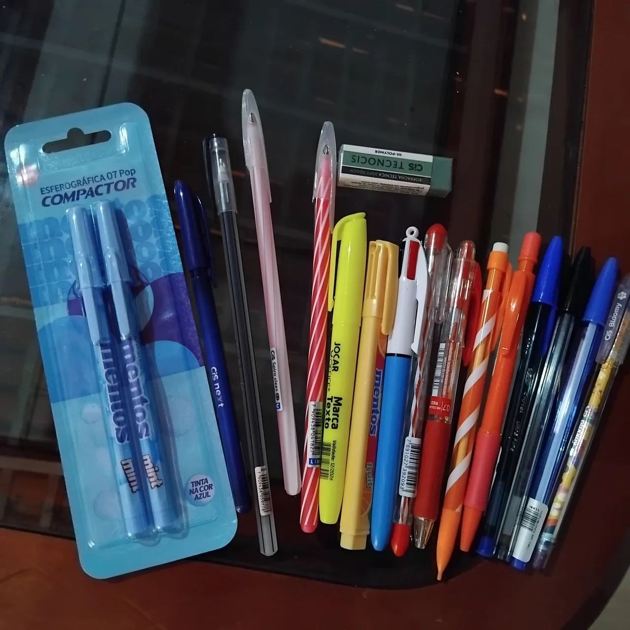 Kit15,00/canetas,lapiseiras,marca-texto