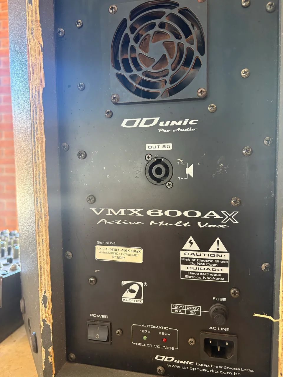 Kit caixas profissionais 12 polegadas Unic com mesa Behringer GRATIS - Foto 3