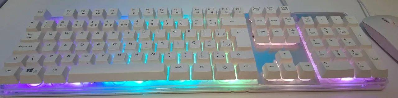 Kit Gamer OEX TC205 RGB + Mouse Branco USB - Foto 4