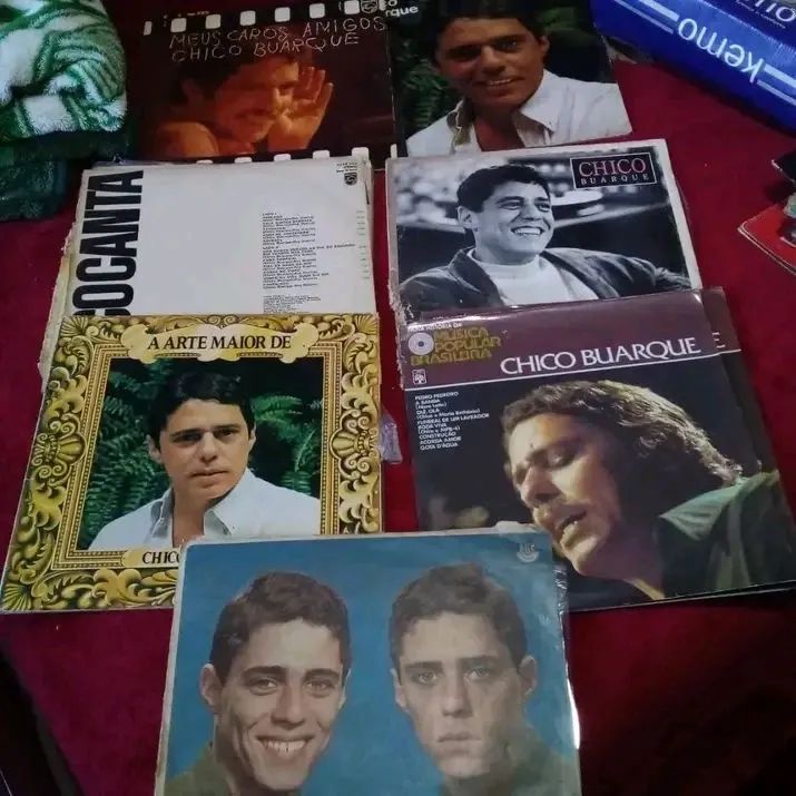 Discos vinil Chico Buarque lote com 7 lps