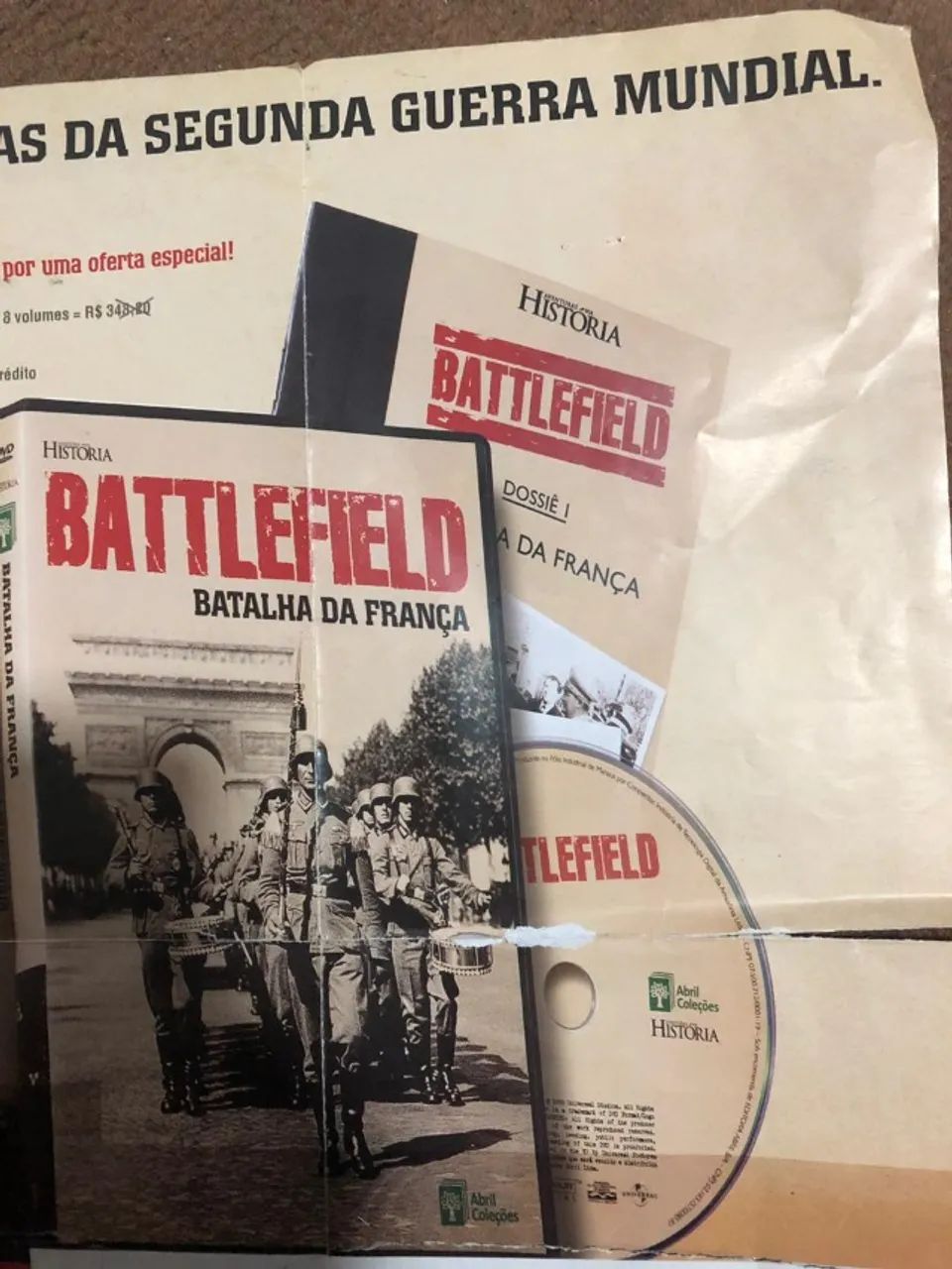 Coleção DVD Battlefield - 2ª Guerra Mundial + Brinde Coleçao não
