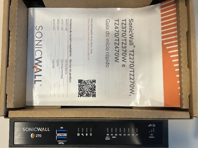 Firewall SonicWall TZ 270 - Completo e em Perfeito Estado