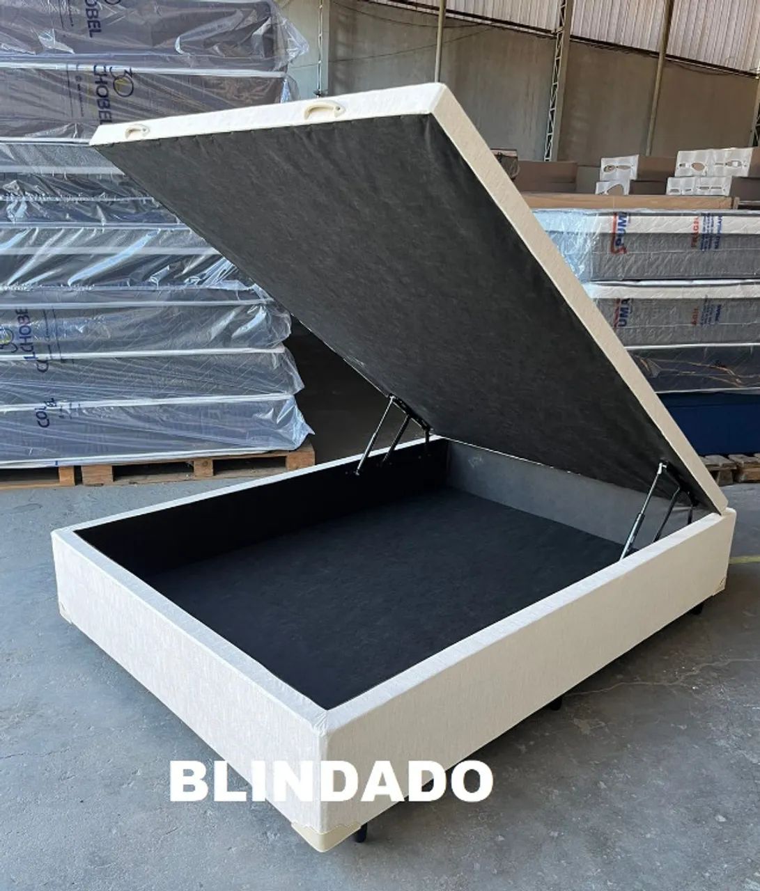 Cama Bau Inteiro Casal Blindada, Laterais Fechadas, Preço de Fábrica! Cartão 12x!