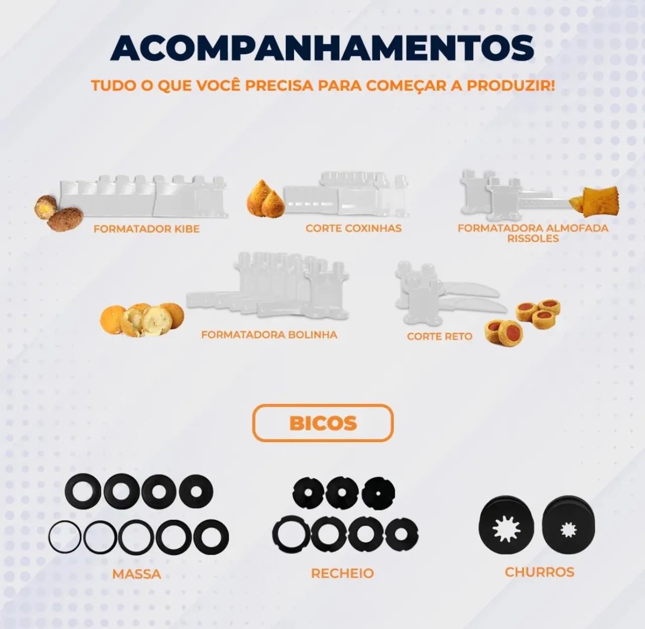 Máquina de fazer salgados e doces Premium 15.0 Duplo Recheio