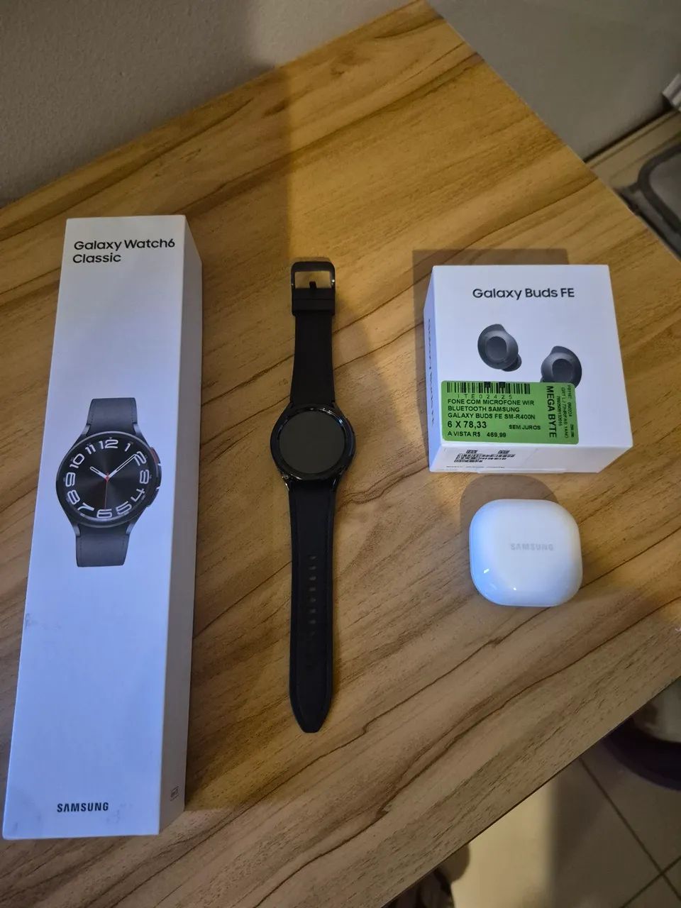 Samsung watch 6 LTE classic 43mm + Galaxy Buds FE - Acessórios de 