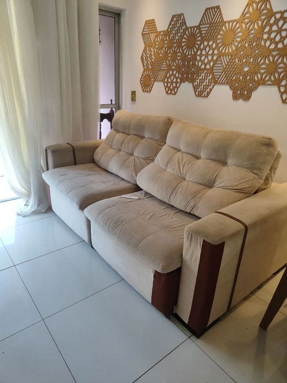 Vende-se Sofá Retrátil Usado BOM ESTADO - Foto 3