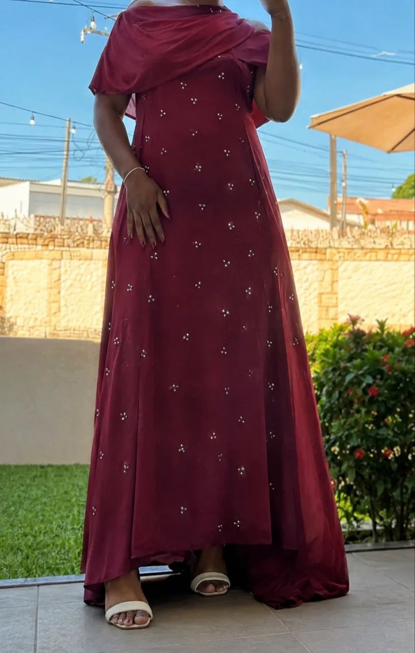 Vestido de Festa Marsala - Foto 4