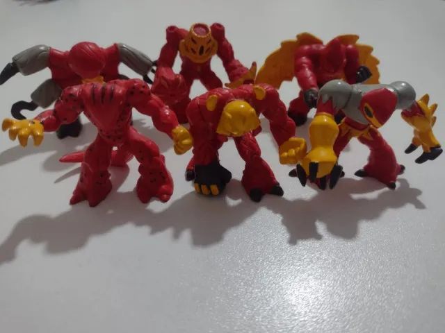 lote com seis gormiti elemento fogo original giochi preziosi