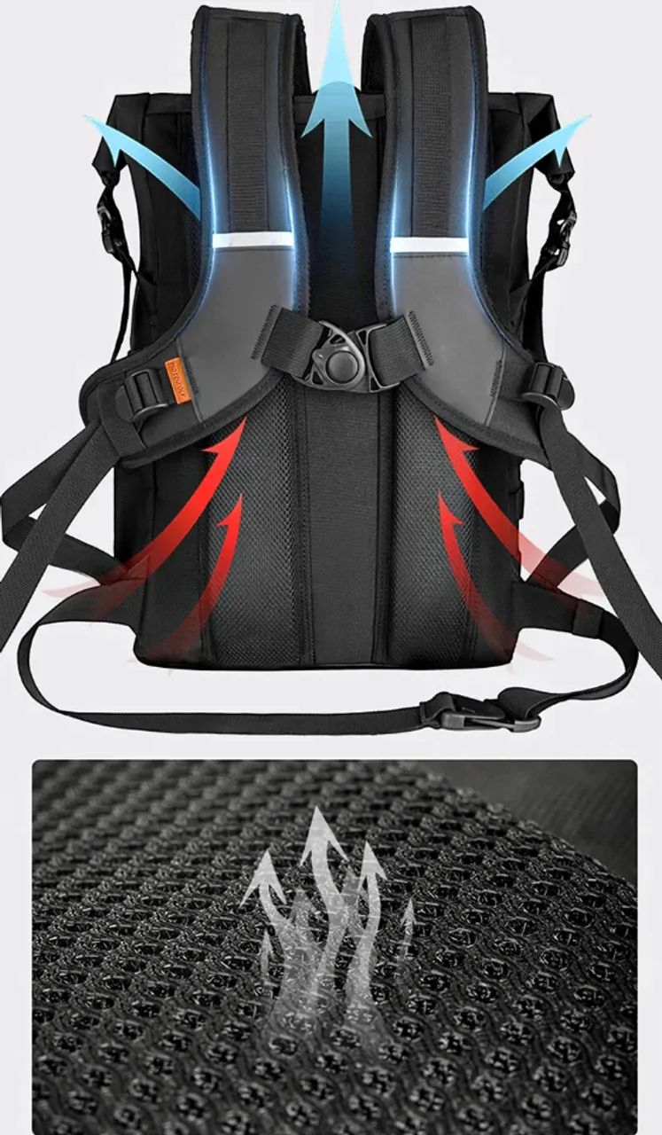 Mochila impermeavel pra moto moticiclista ciclista - Foto 4