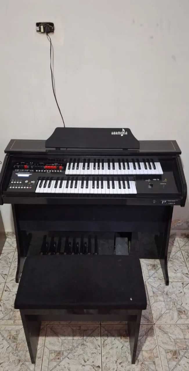 Órgão Eletrônico Harmonia HS-75 - Excelente Estado